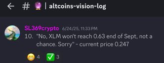 Vision log 1440. Alt coins  predictions Mar-Dec 2025. No real alts season, alt coins price + date predictions Jul-Sept 2025, Theta, XLM, XRP, LINK, INJ, LTC, DOGE, KASPA, ADA, crypto dreams, trust the Lord,  Robin Cunningham, stable coins