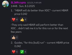 Vision log 1448- The big bear will come later. Generational wealth. 1/3 of crypto. Nothing can stop crypto in the long run. Ppl will flood into crypto. Prediction- LINK, XLM, Doge, Kaspa, SUI, XRP, HBAR, XDC, BTC, ETH 10x, Iron, Theta