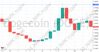 Accurate prediction 2772 - Dogecoin (DOGE) hit $0.28