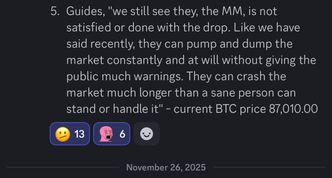 Vision log 1477 - BTC predictions for Dec 2025 and 2026. We're bearish of BTC for the rest of the year. There are more downsides to come. PART 2