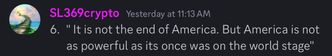 Vision log 1485 - Predictions Trump will not finish his full-term. The USA will lose its edge after Trump is gone. It is not the end of America. USA split off is not a bad thing. WW3. China.