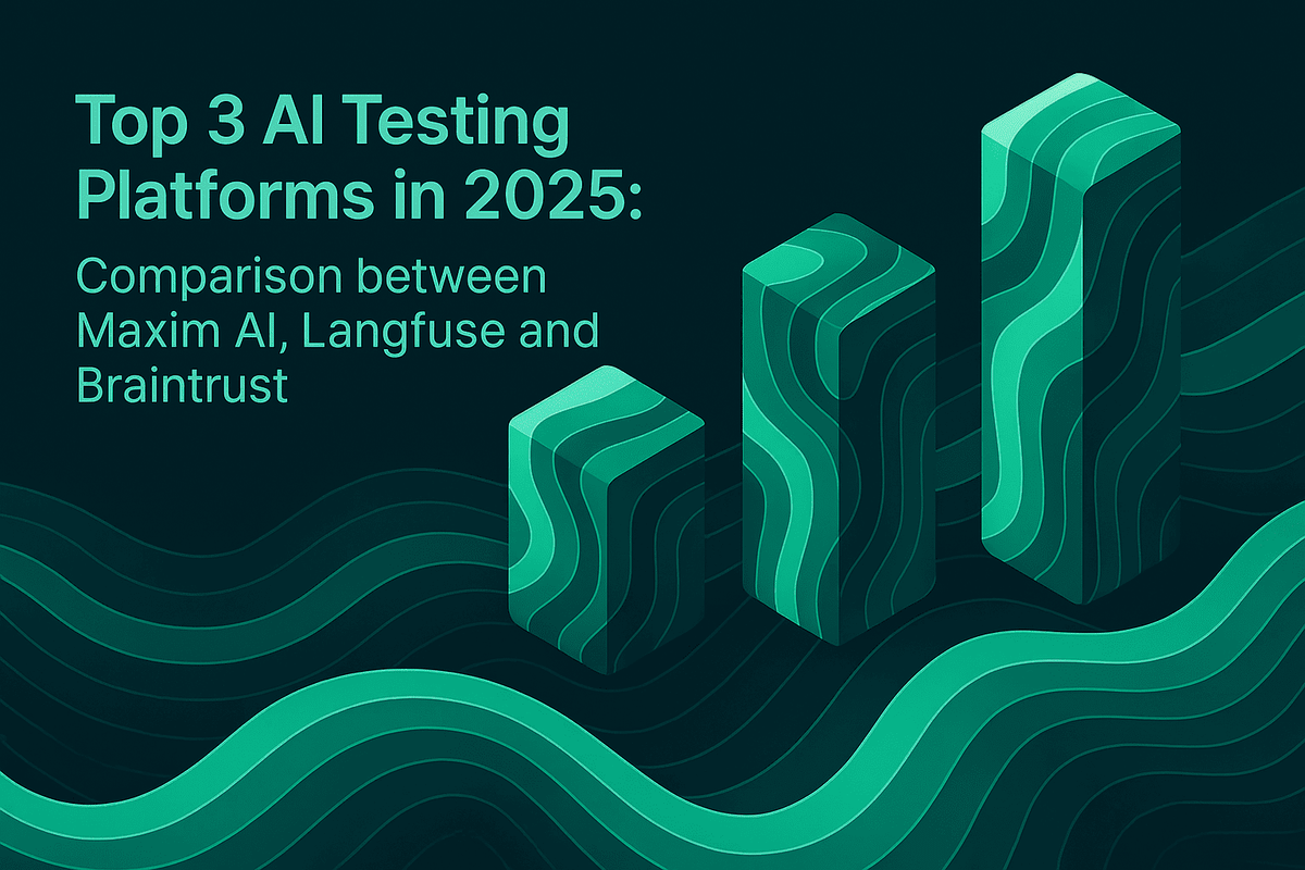 Top 3 AI Testing Platforms in 2025: Comparison between Maxim AI, Langfuse, and Braintrust