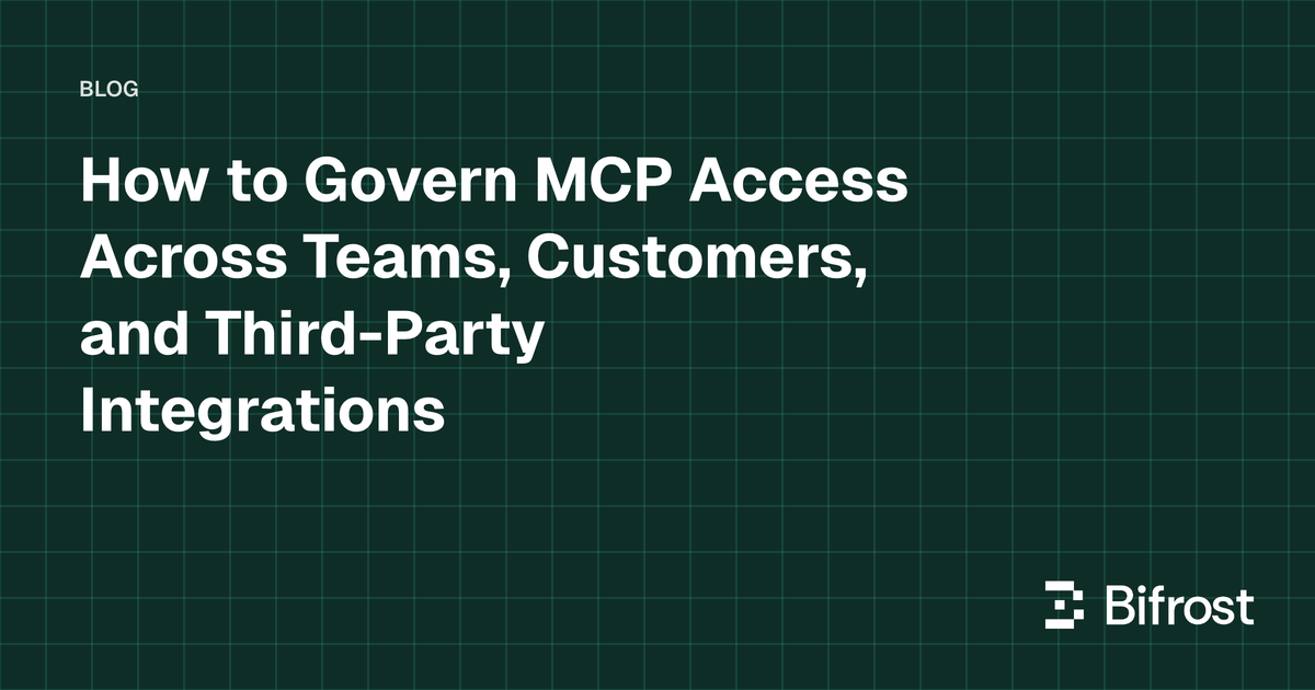 How to Govern MCP Access Across Teams, Customers, and Third-Party Integrations