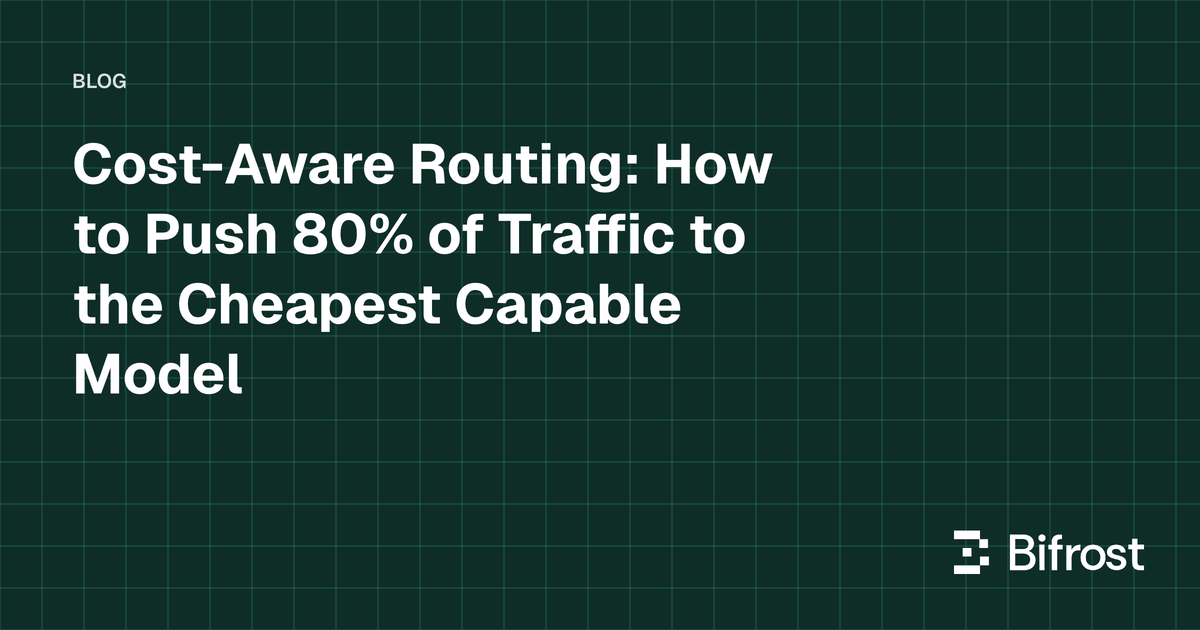 Cost-Aware Routing: How to Push 80% of Traffic to the Cheapest Capable Model