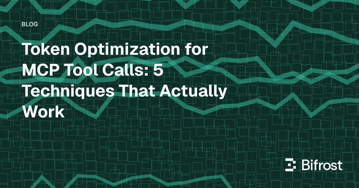 Token Optimization for MCP Tool Calls: 5 Techniques That Actually Work