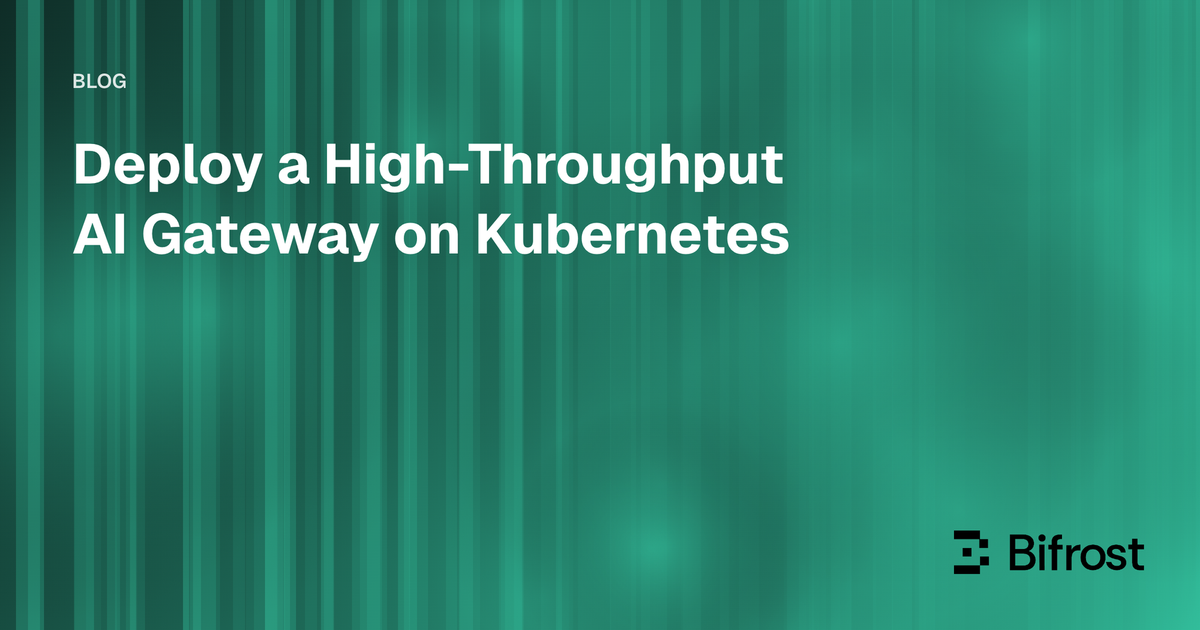 Deploy a High-Throughput AI Gateway on Kubernetes