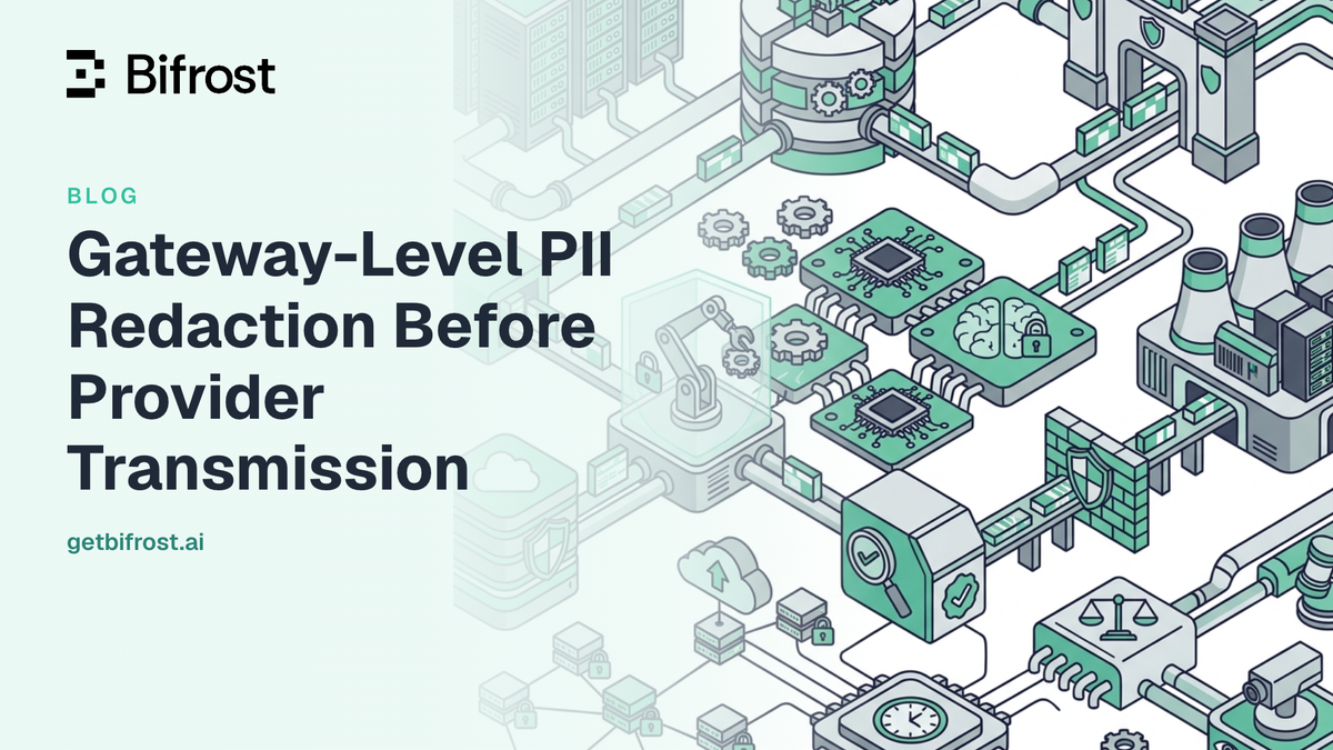 Gateway-Level PII Redaction Before Provider Transmission
