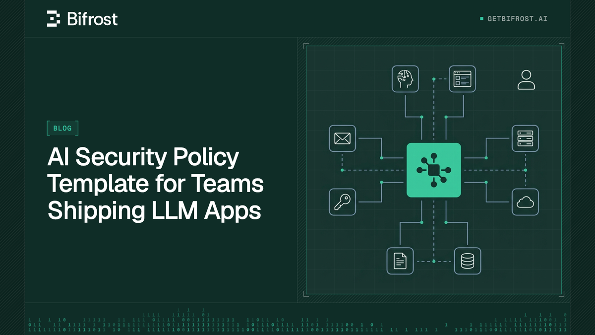 AI Security Policy Template for Teams Shipping LLM Apps