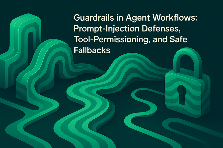 Guardrails in Agent Workflows: Prompt-Injection Defenses, Tool-Permissioning, and Safe Fallbacks