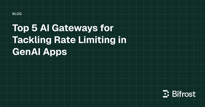 Top 5 AI Gateways for Tackling Rate Limiting in GenAI Apps