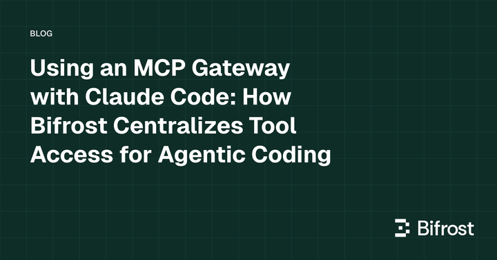 Using an MCP Gateway with Claude Code: How Bifrost Centralizes Tool Access for Agentic Coding