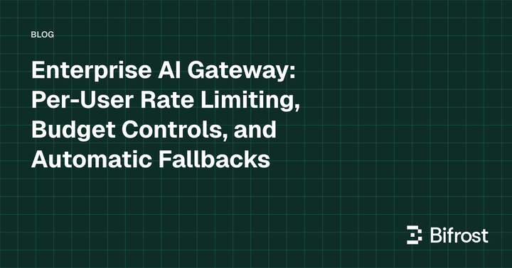 Enterprise AI Gateway: Per-User Rate Limiting, Budget Controls, and Automatic Fallbacks
