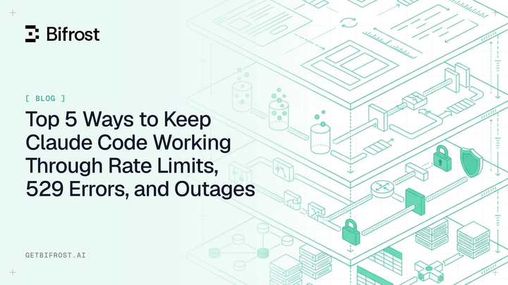 Top 5 Ways to Keep Claude Code Working Through Rate Limits, 529 Errors, and Outages