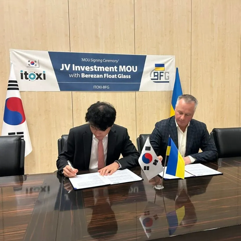 Korea's Itoxi Corp to help City One Development build 2 glass plants in Ukraine