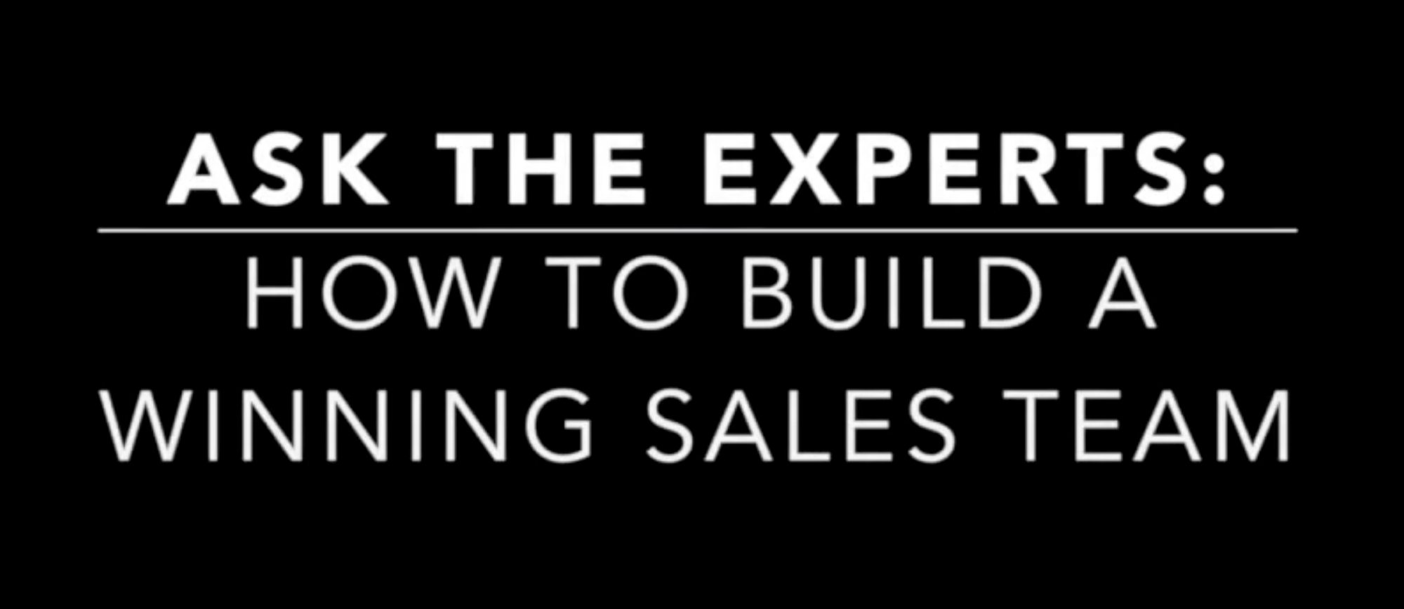 🎙️Transcript: How to Build a Winning Sales Team