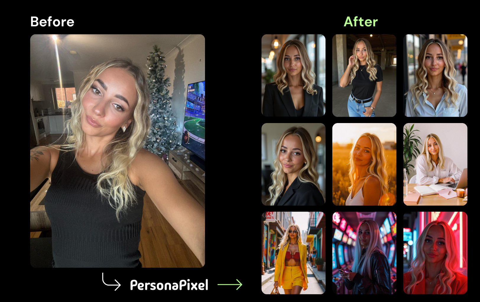 Same person, PersonaPixel results