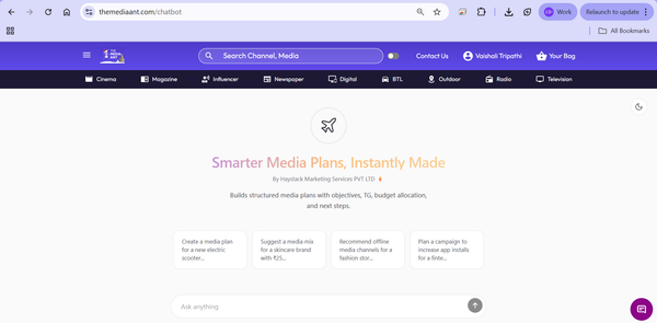 The Media Ant Launches Anto – AI-Powered Media Planning Assistant to Revolutionize Campaign Planning