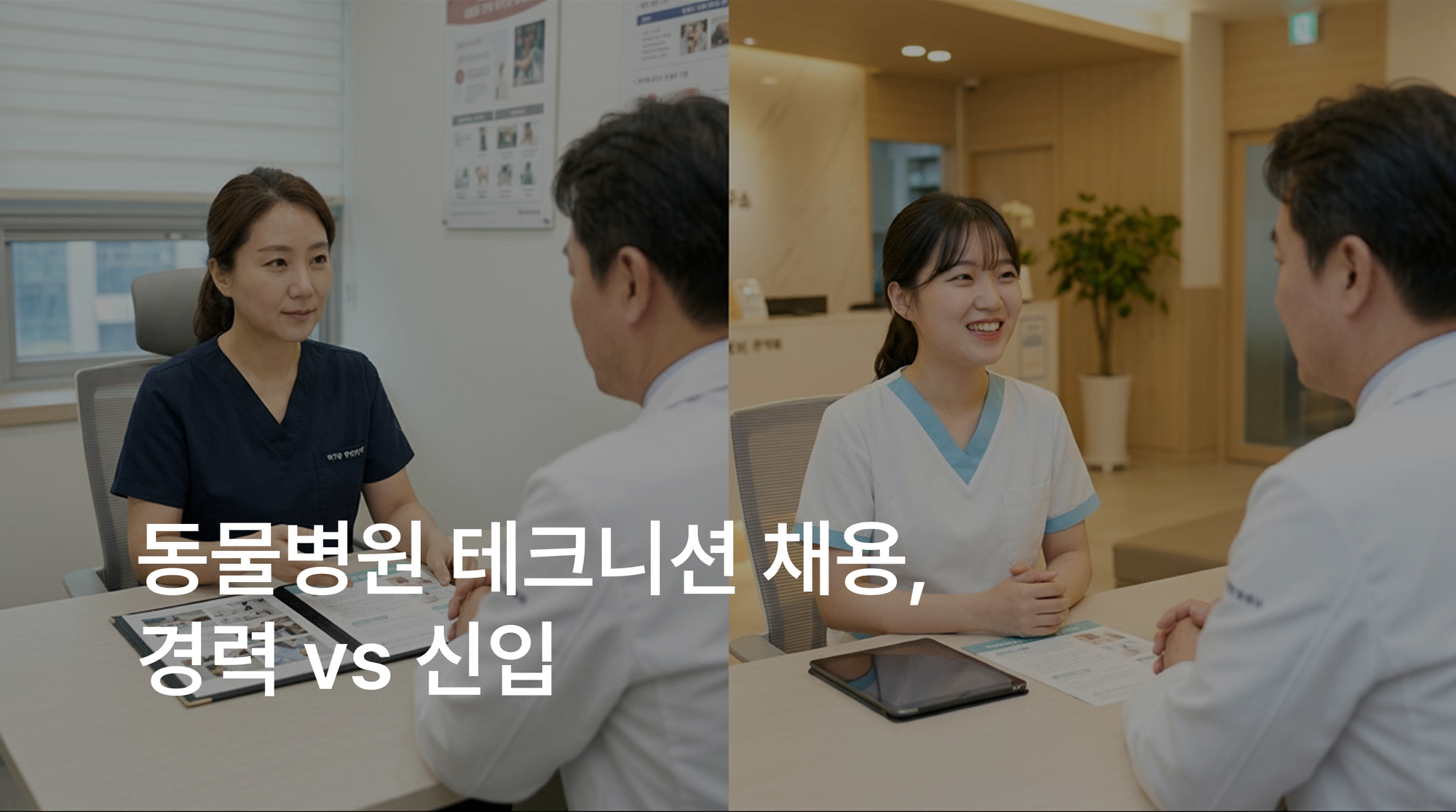 경력 vs 신입 동물병원 테크니션 채용 전에 확인해야 할 4가지 변수