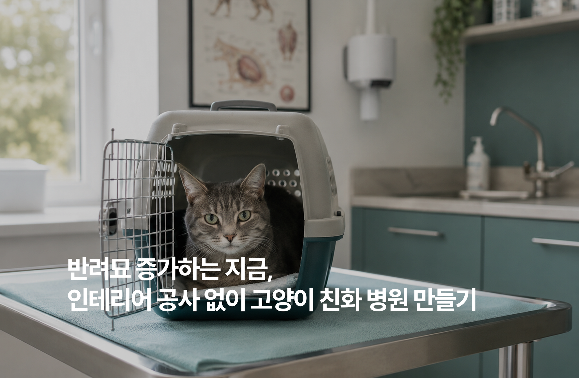 늘고 있는 반려묘, 우리 동물병원은 준비되었나요? 고양이 친화 병원 전환 전략