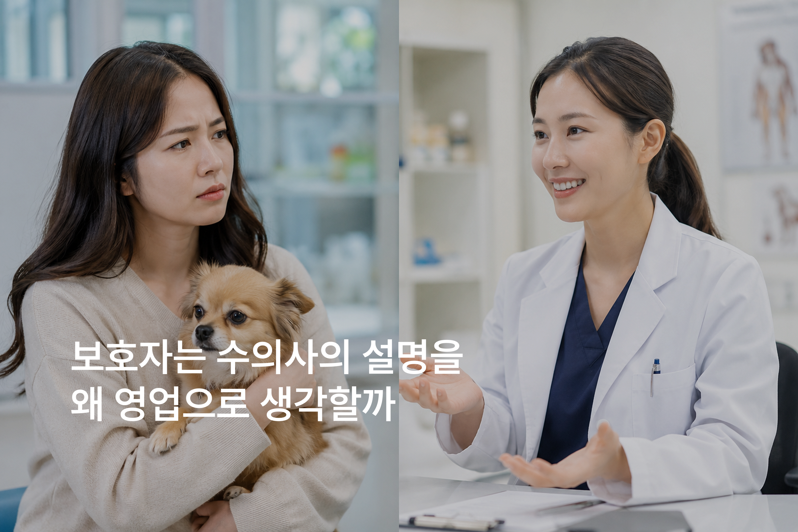 보호자는 왜 동물병원 수의사의 설명을 '영업'으로 오해할까