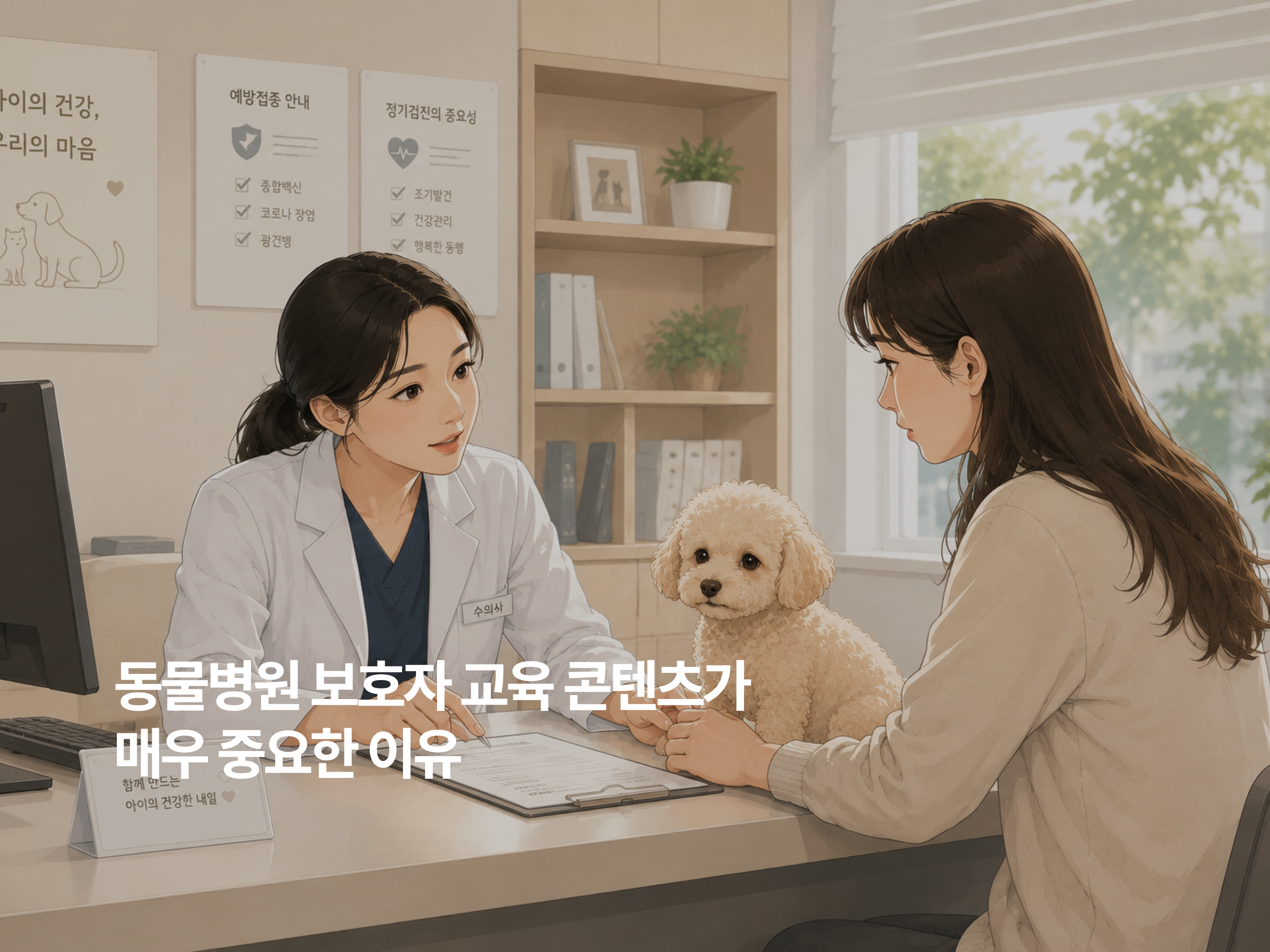 반려동물 보호자를 위한 교육 콘텐츠가  동물병원 매출과 가장 가까운 콘텐츠입니다