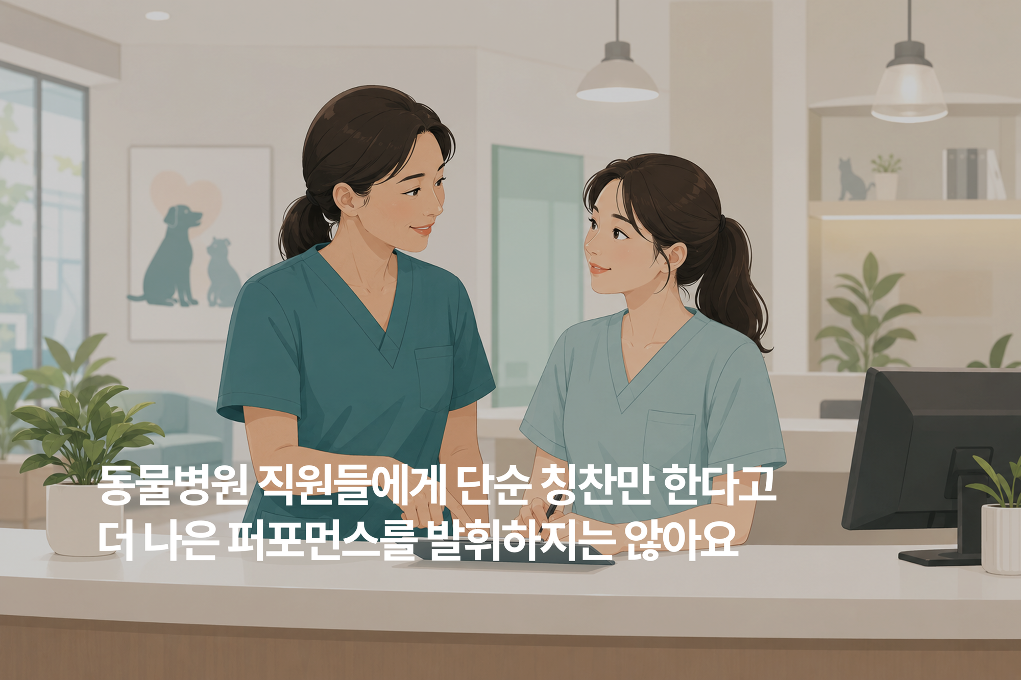 칭찬은 하는데 업무 능력은 제자리? 동물병원 테크니션·스탭 피드백은 이렇게 해보세요