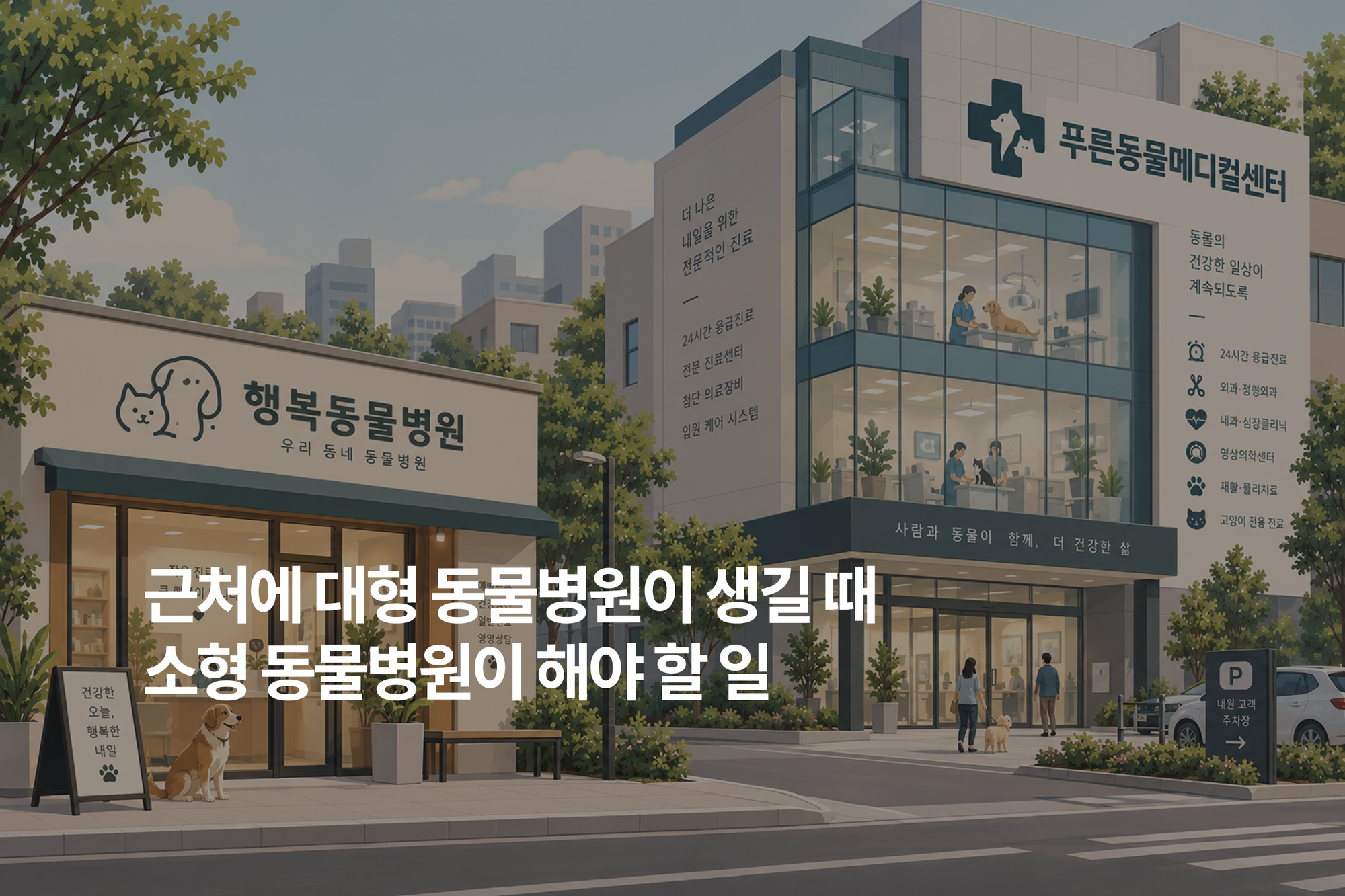 서울 동물병원 10곳 중 4곳은 2인 이상 진료, 근처에 대형 동물병원이 생길 때 해야 할 일