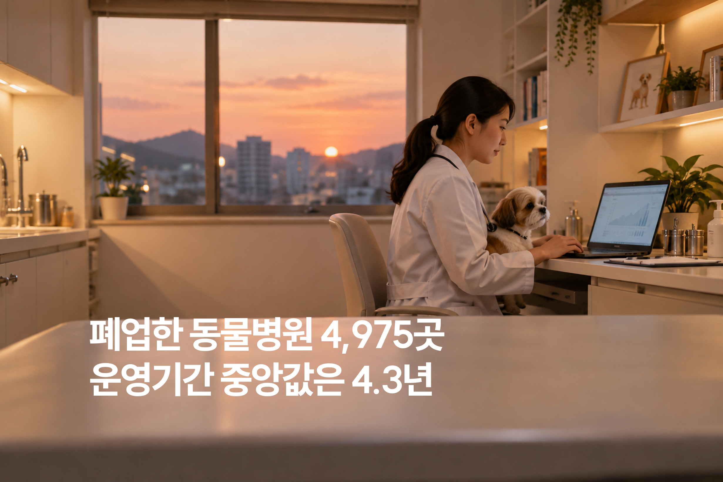 동물병원 폐업, 개원 후 몇 년 차에 많을까?