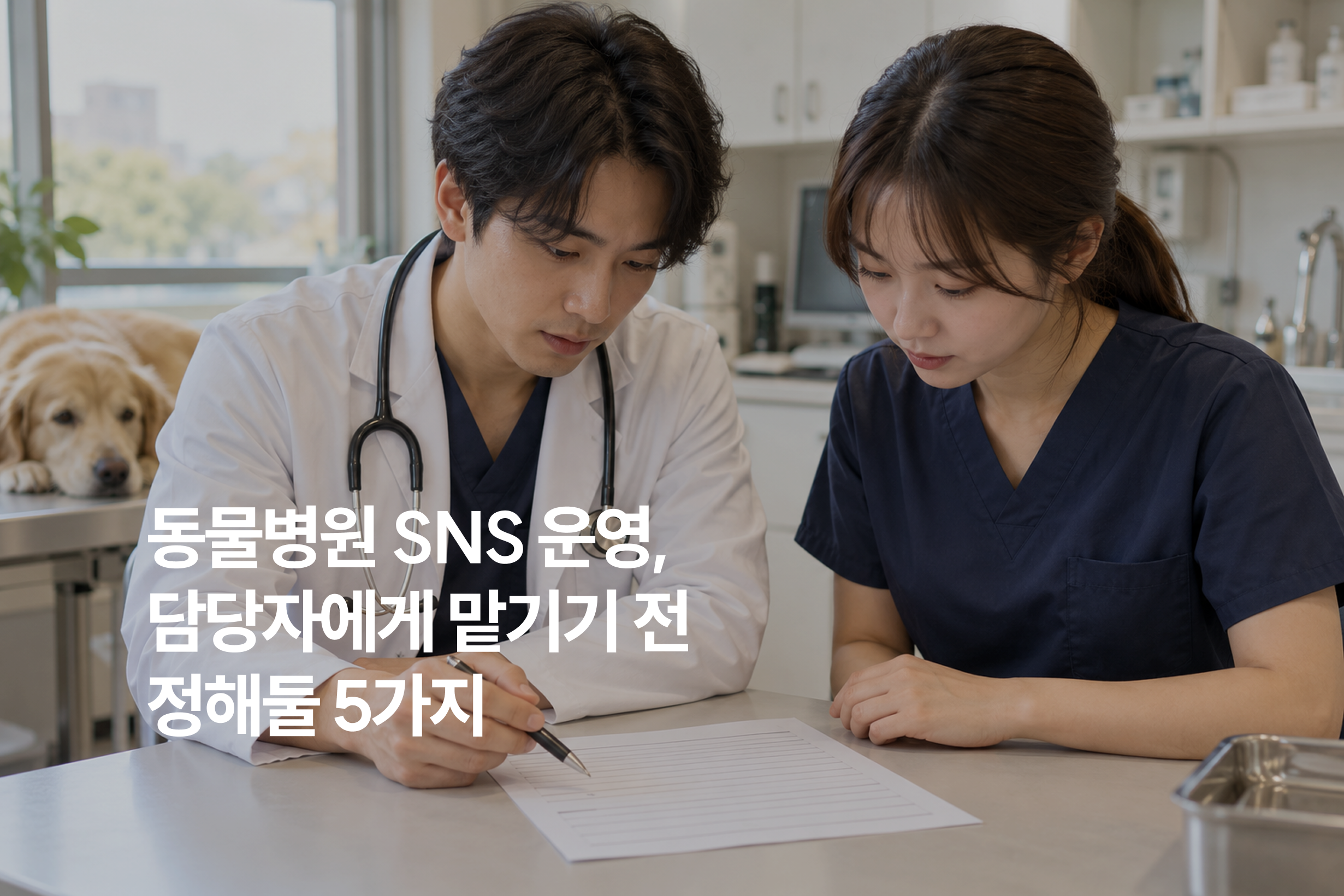 동물병원 SNS 운영, 담당자에게 맡기기 전에 정해둘 5가지