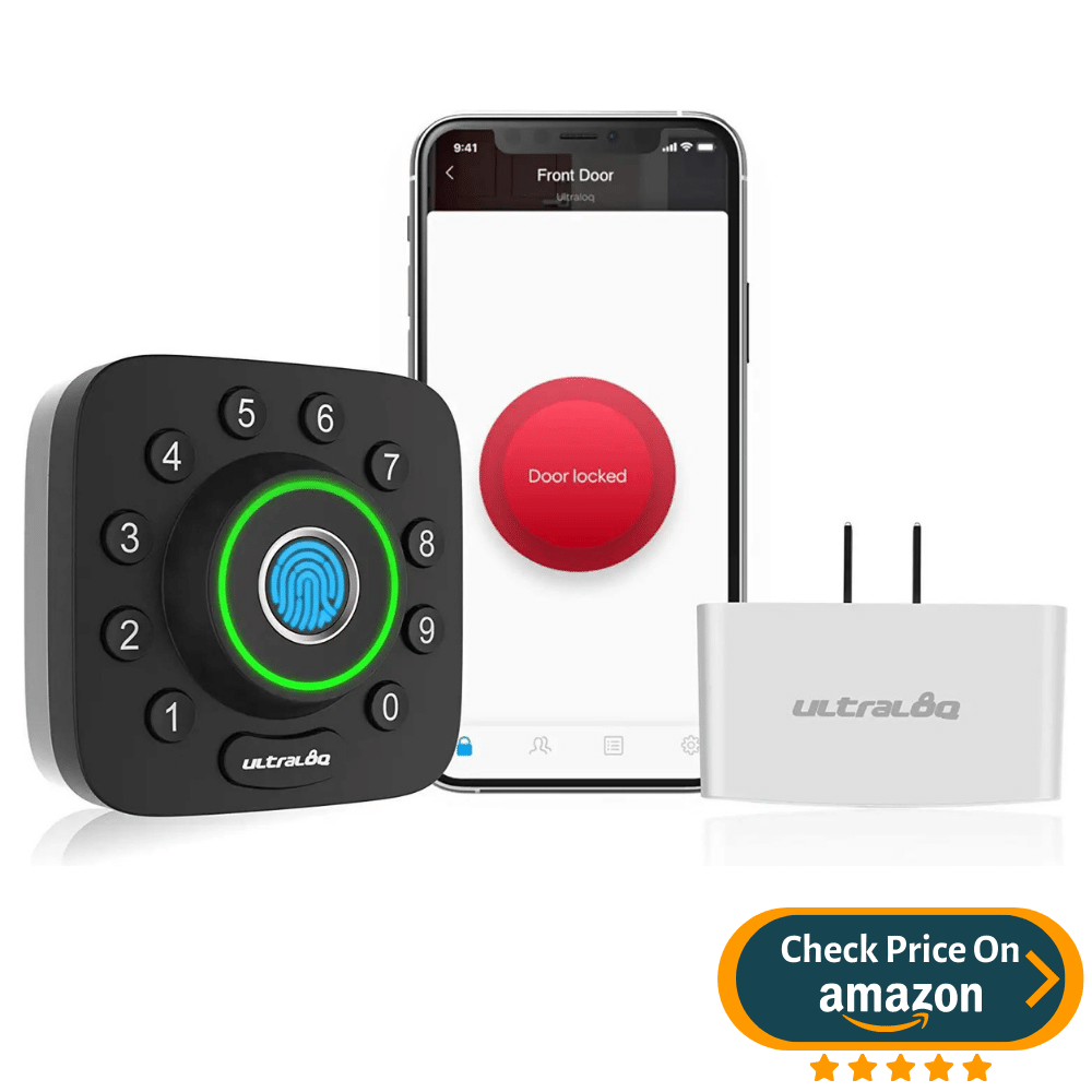 ULTRALOQ Smart Lock U-Bolt Pro + Bridge WiFi Adaptor