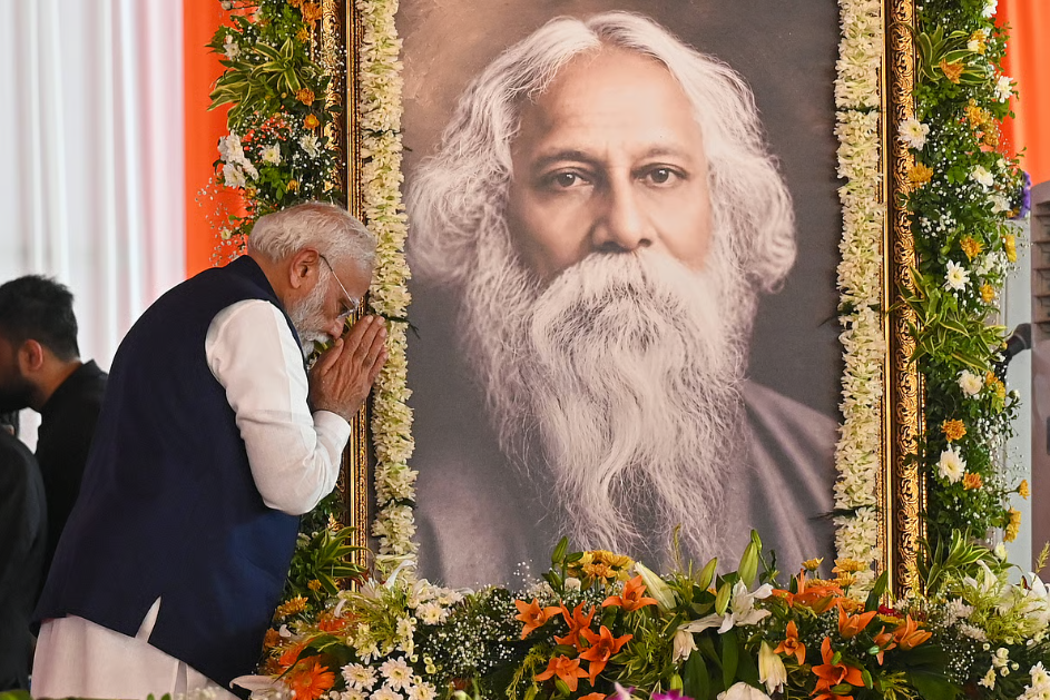 Narendra Modi pays tribute to Rabindranath Tagore at the swearing-in of West Bengal’s new Bharatiya Janata Party government. The Zetland Memorial of 1936, signed by Tagore and other bhadralok icons, argued that the Hindus of Bengal, “though numerically a minority, are overwhelmingly superior culturally” to their Muslim counterparts.