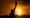The Statue of Liberty with the solar eclipse in the background