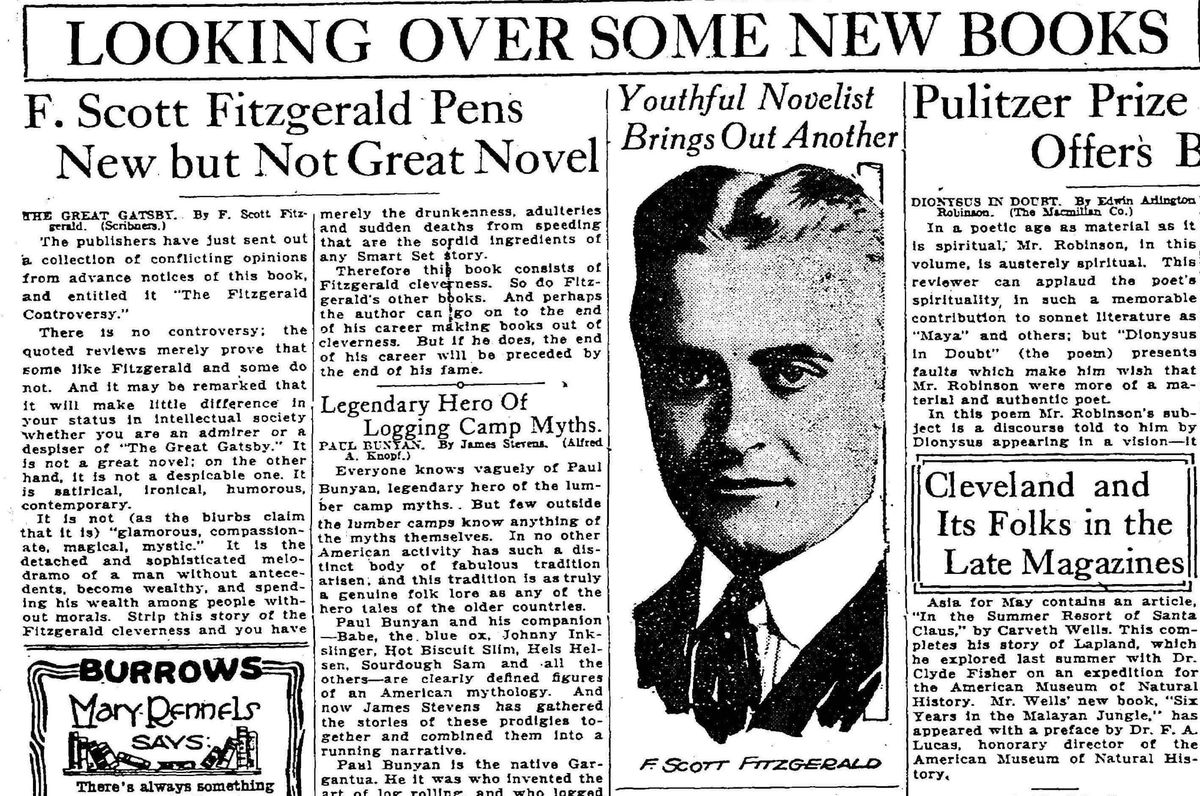 The Great Gatsby turns 100: How old is our mass-cultural crisis?