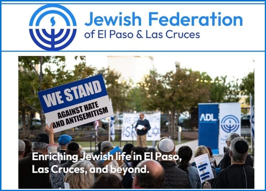The JEWISH FEDERATION of EL PASO and LAS CRUCES is a Community Supporter!