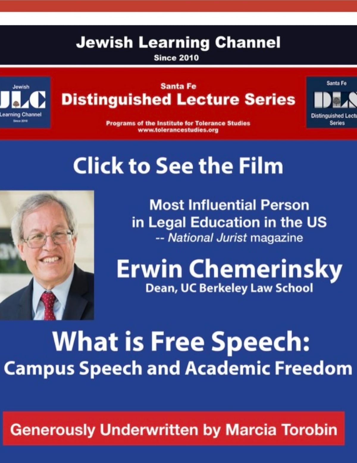 CLICK TO SEE THE FILM: Erwin Chemerinsky, DEAN UC Berkeley Law School: Free Speech, Campus & Academic Freedom, On the JEWISH LEARNING CHANNEL. Also WOMEN'S RIGHTS in ISRAEL, INTERNATIONAL LEADER RUTH HALPERIN-KADDARI ~  REMBRANDT and the JEWS