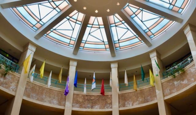 View of the Rotunda in the Roundhouse, New Mexico State Capital, Santa Fe. Photo © 2026 Diane Joy Schmidt/nmjewishjournal.com