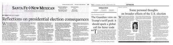 Some personal thoughts on broader effects of the U.S. election