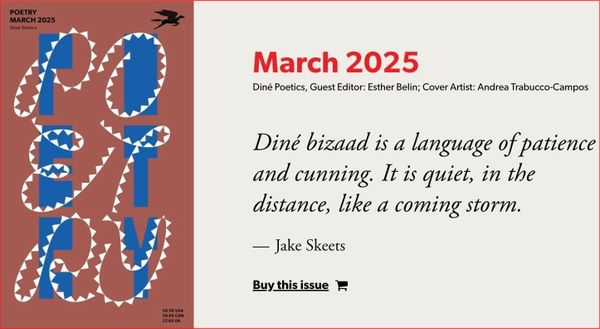 DINÉ POETICS, Poetry Magazine, Guest Editor Esther Belin