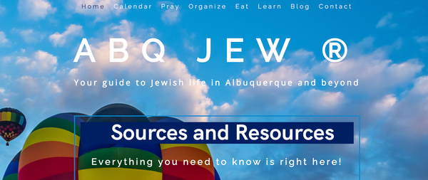 ABQJew.com Sources and Resources remains as a live site for the community. 