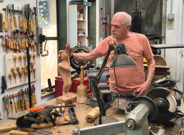 Harvey Buchalter's Two Callings: Scholar of Yiddish, Sculptor in Wood and Stone