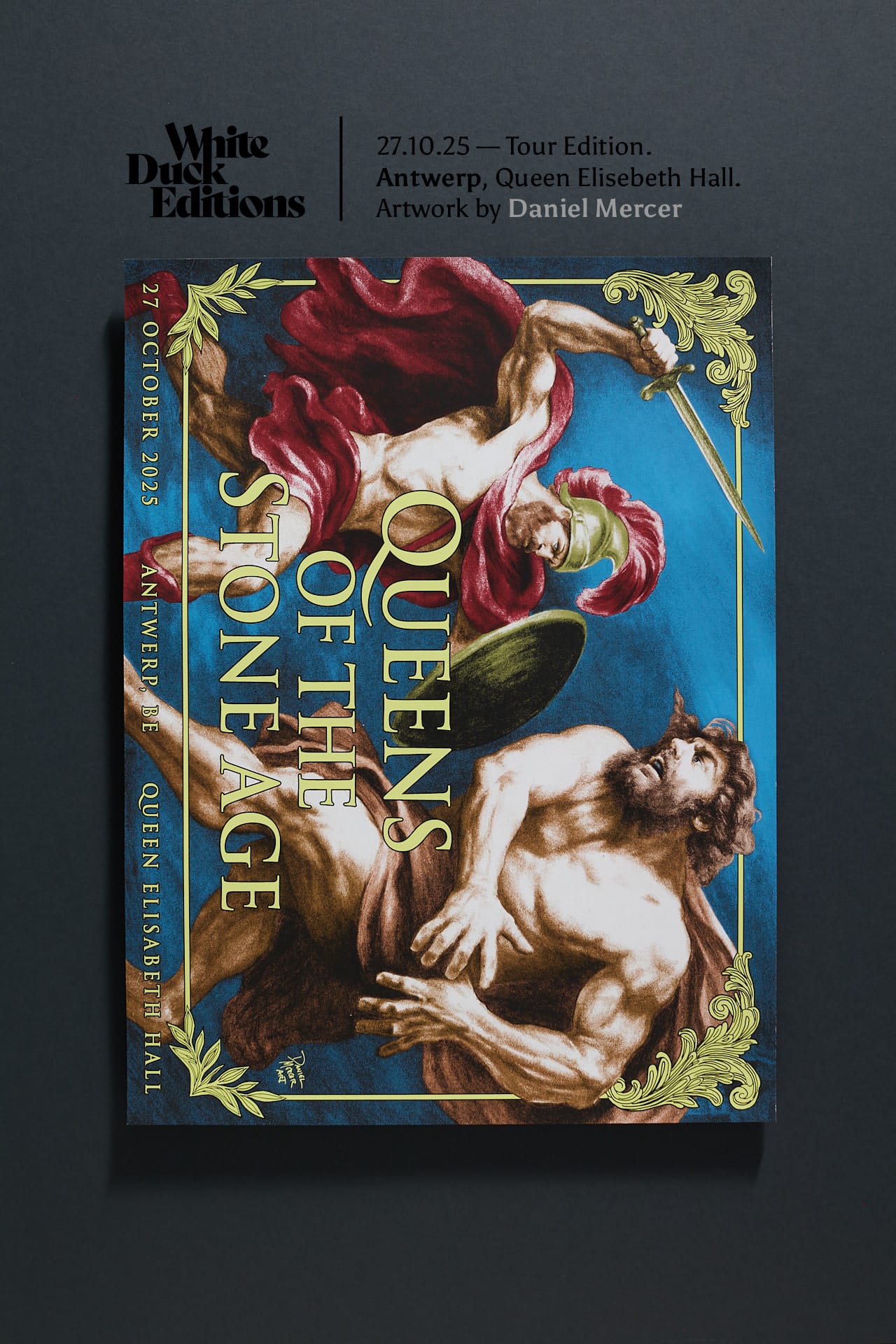 27.10.25 — Tour Edition. Antwerp, Queen Elisebeth Hall. Artwork by Daniel Mercer