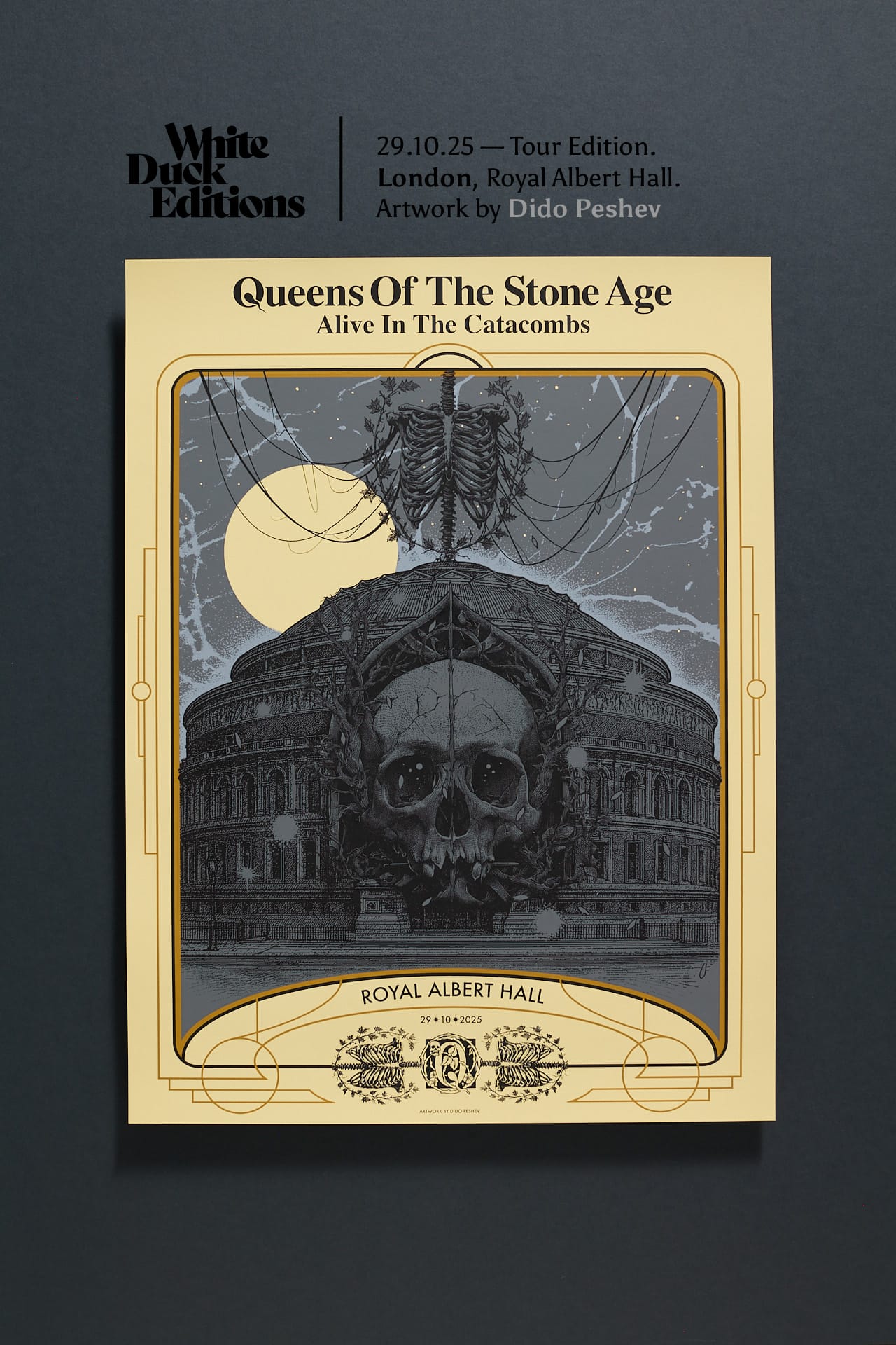 29.10.25 — Tour Edition. London, Royal Albert Hall. Artwork by Dido Peshev