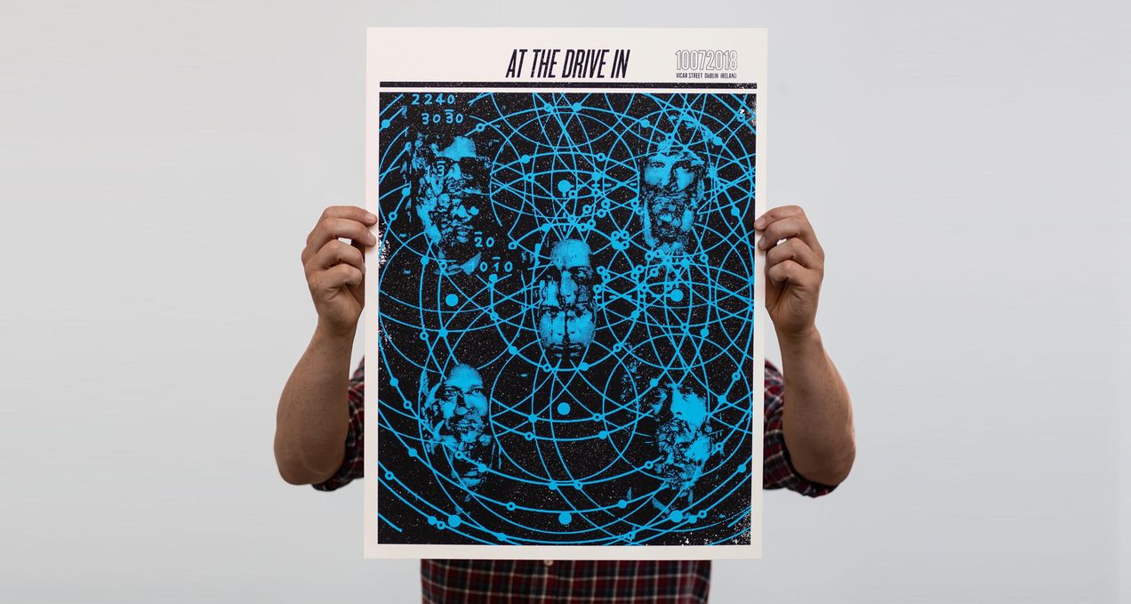 At The Drive In gig poster.