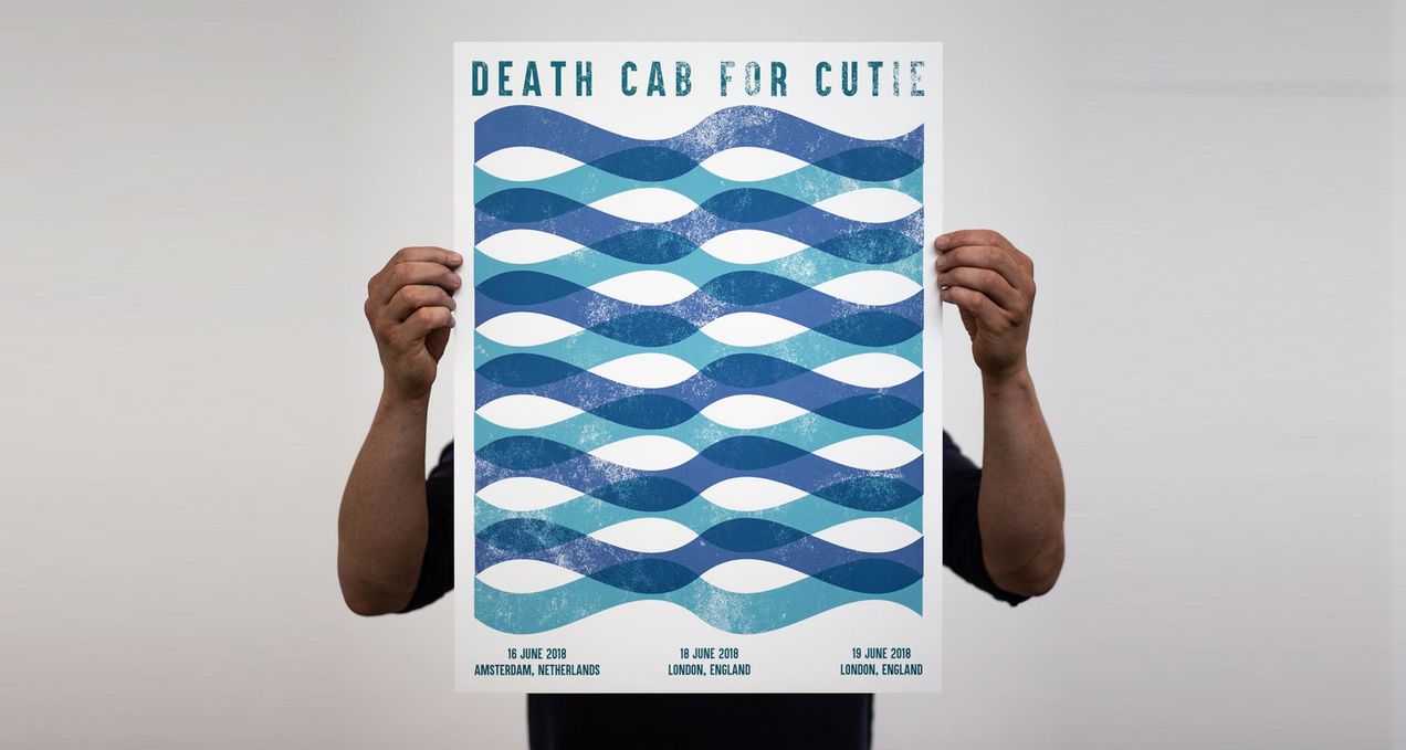 Death Cab For Cutie tour poster.