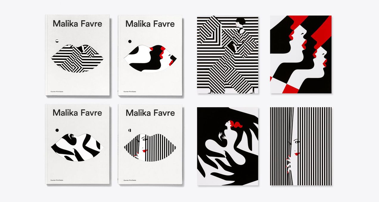 Malika Favre Monograph with screen printed inserts.