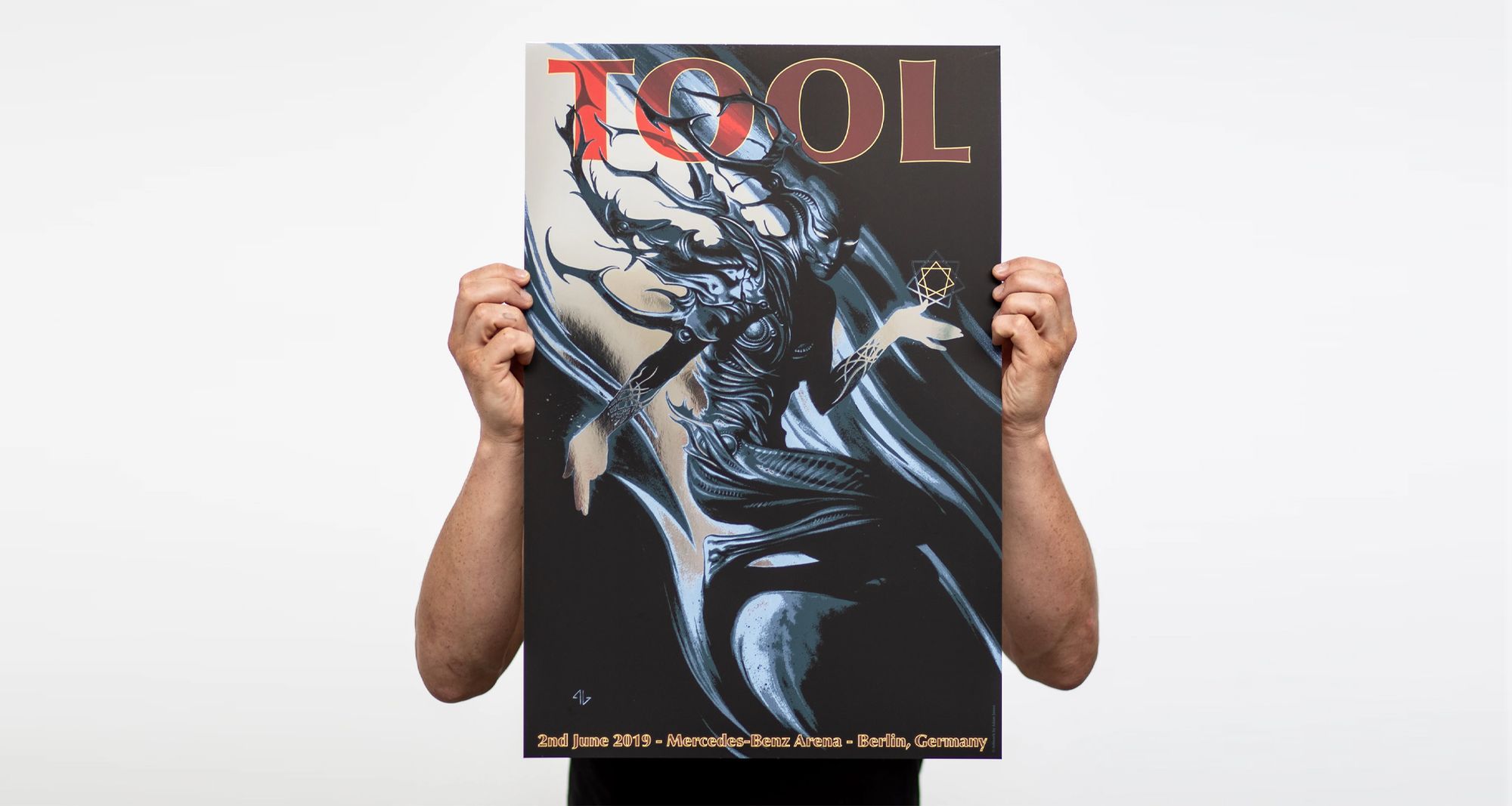 TOOL—screen printed European tour posters.