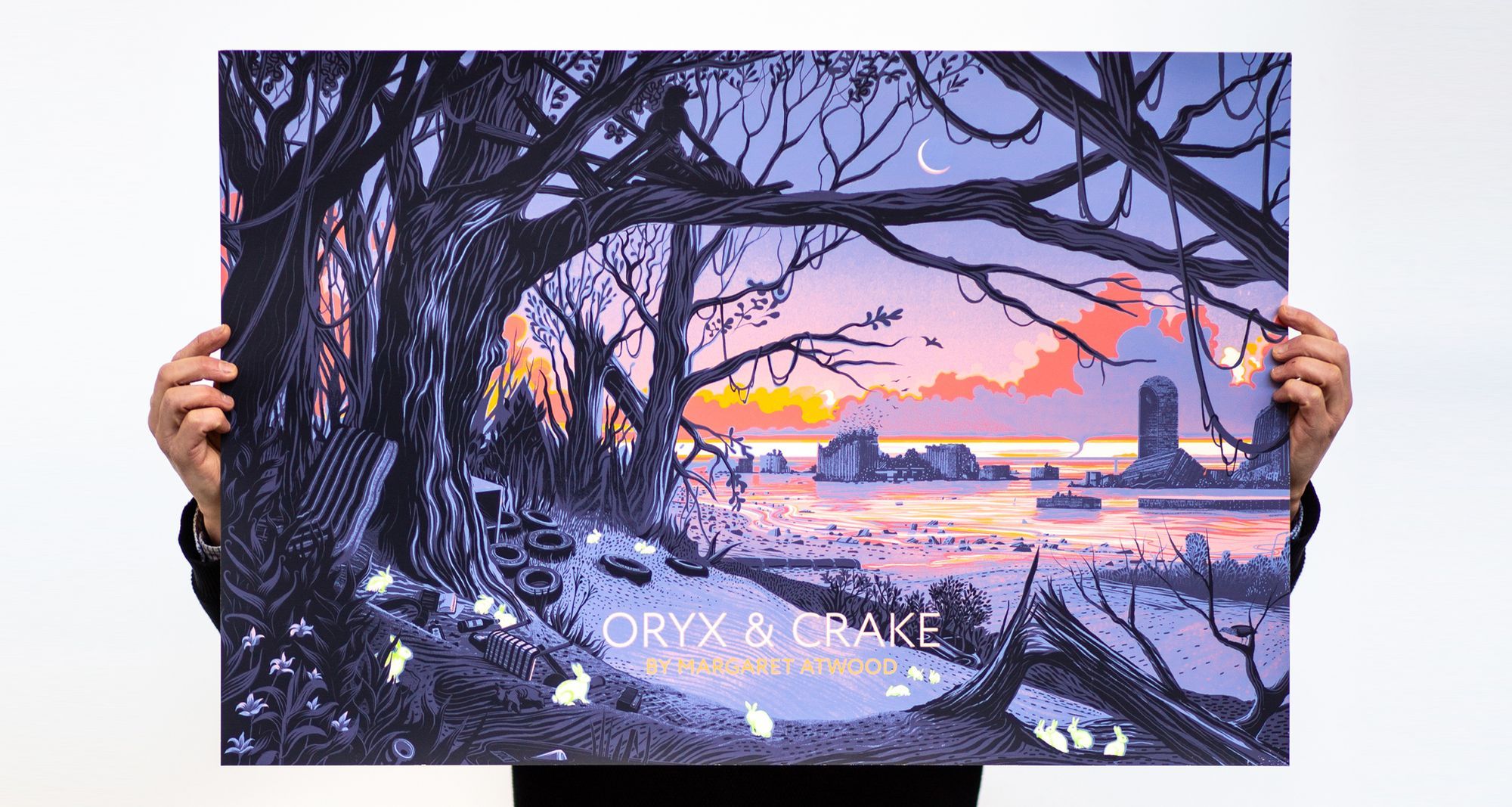 Oryx & Crake screenprint edition by Sam Chivers.