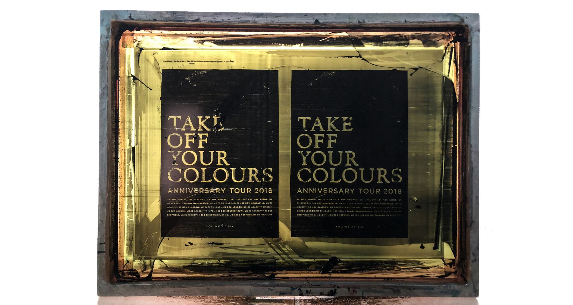 You Me At Six tour posters.