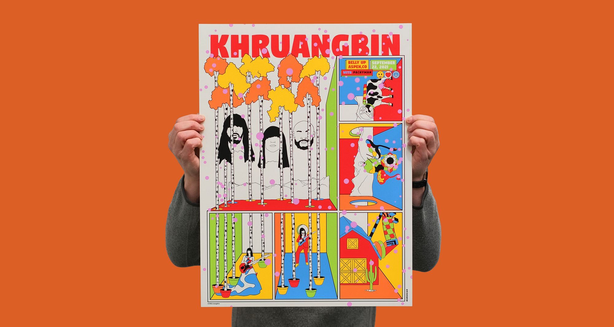 KHRUANGBIN gig poster by MURUGIAH