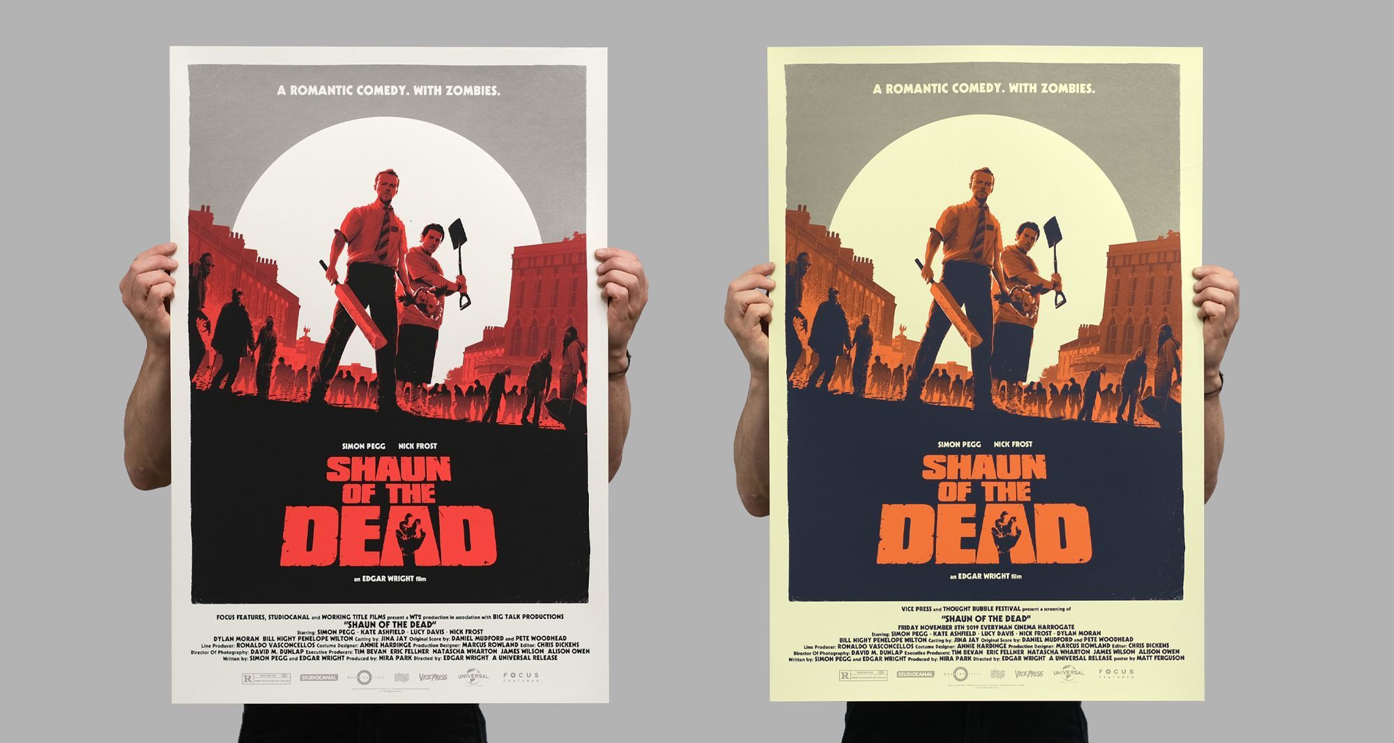 Shaun of the Dead, screenprinted posted edition by Matt Ferguson